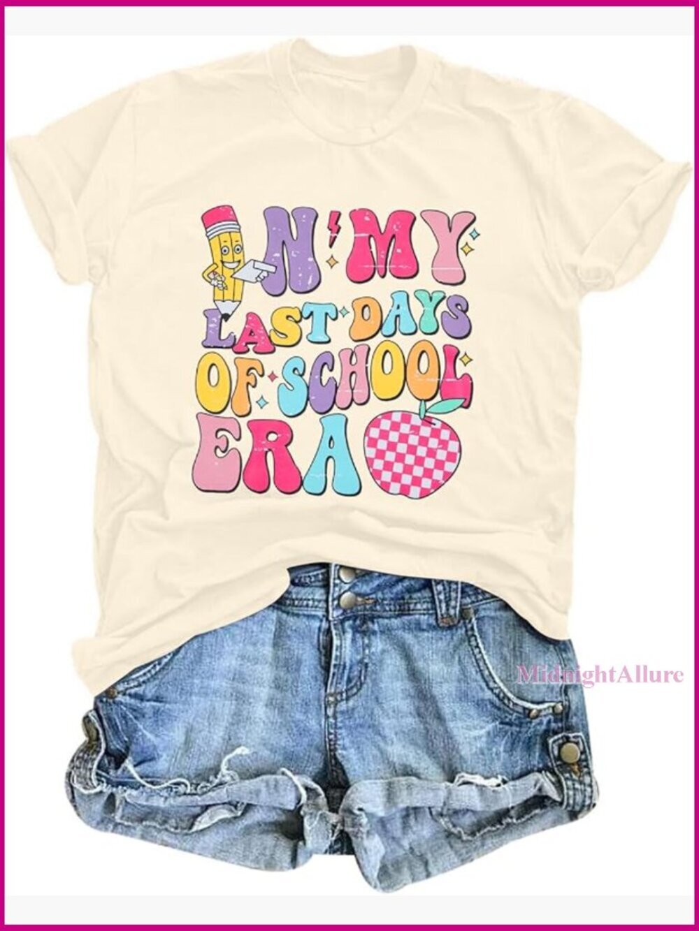 Teacher Tee Last Day of School Funny Graduation Gifts Short Sleeve T-Shirt